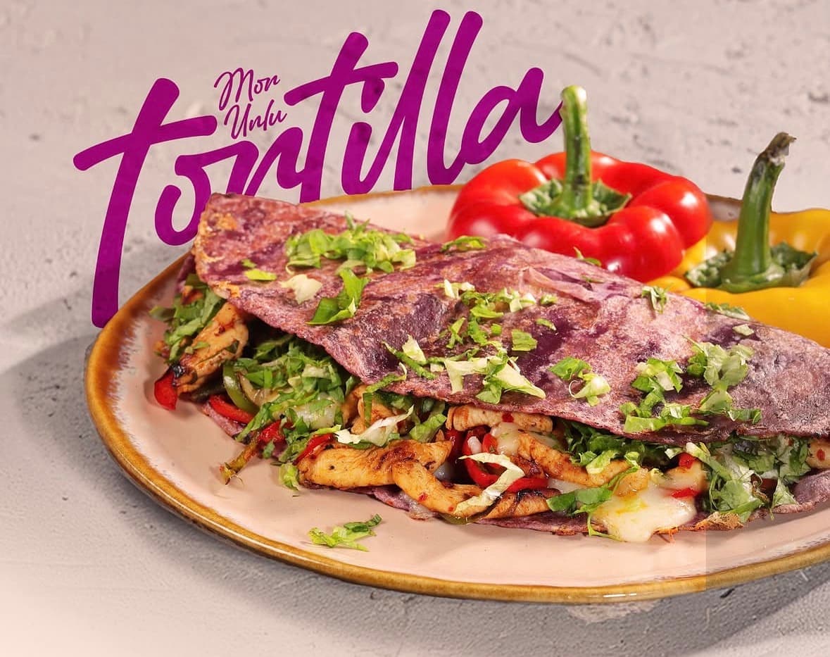Tortilla wholesale product gallery — purple tortilla wrap — coloured specialty tortilla exporter
